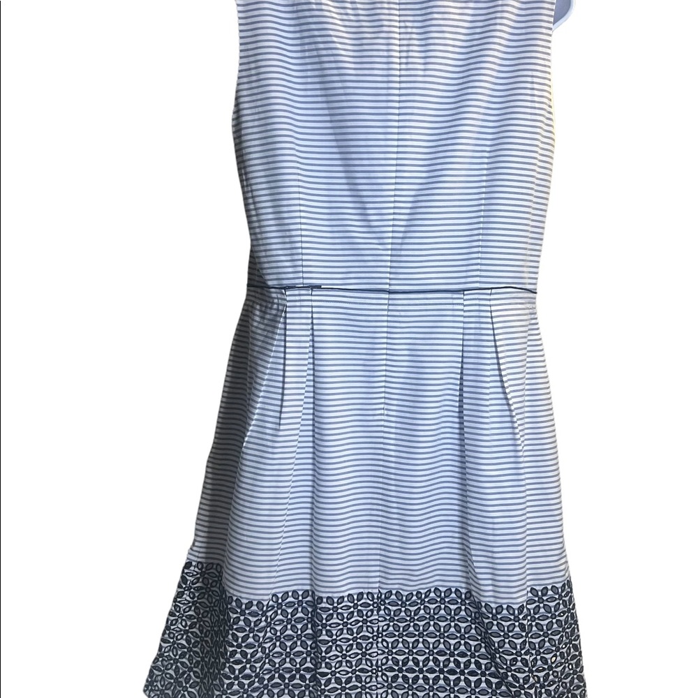 NWT Brooks Brothers Blue & White Striped Shift Dress Size 14 - Picture 2 of 4